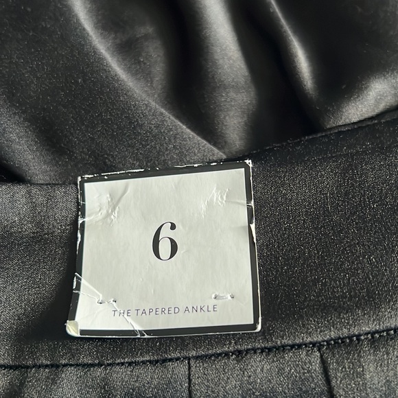 NWT WHBM Bow-Belt Satin Tapered Pants - Picture 9 of 11